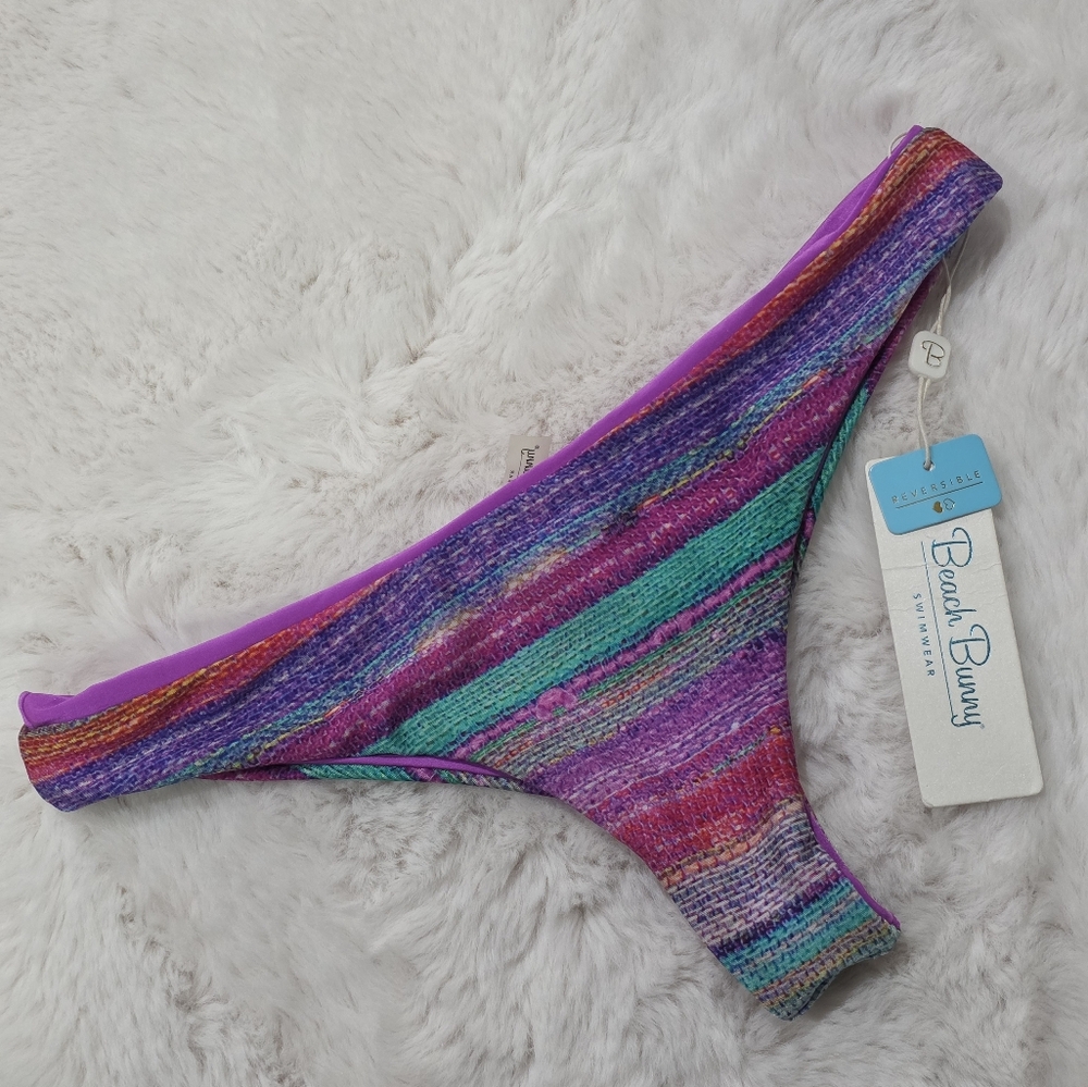 NWT Beach‎ Bunny Dream Wraver Tango Skimpy Cheeky Reversible Bikini Bottoms XL